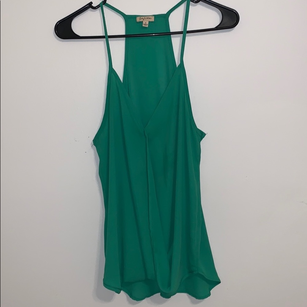 Lily White Green tank top